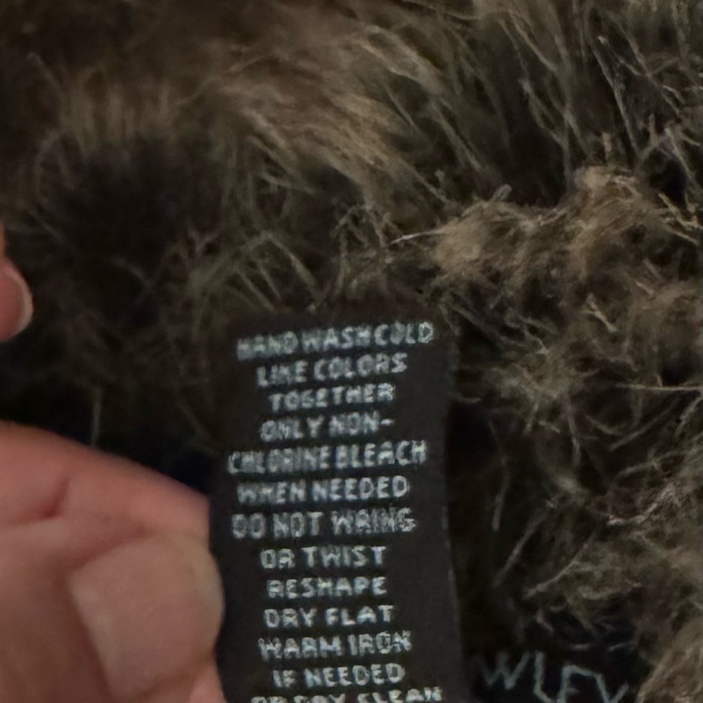 Cynthia Rowley Wool Blend Faux Fur Collar Jacket M Apres Ski Cozy Ski Lodge - Picture 7 of 11